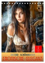 Tattoo Schönheiten - erotische Eleganz (Tischkalender 2026 DIN A5 hoch), CALVENDO Monatskalender