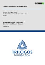 Trilogos Diploma Certificate 2 - Speaker, Facilitator, Mentor (for Certificate 1 Trainees)
