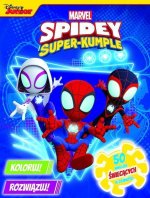 Koloruj! Rozwiązuj! 50 naklejek świecących w ciemności. Marvel Spidey i Super-kumple