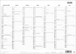 Black&White Tafelkalender A4 2026