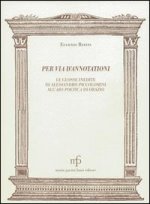 Per via d'annotationi. Le glosse inedite di Alessandro Piccolomini dell'Ars poetica di Orazio