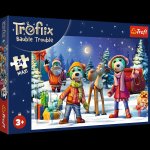 Puzzle 24 Maxi Trefliki lepią bałwana 14375