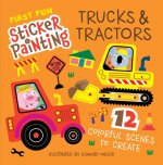 First Fun Sticker Painting: Trucks and Tractors