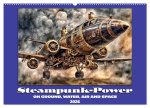 Steampunk power on ground, water, air and space (Wall Calendar 2026 DIN A2 landscape), CALVENDO 12 Month Wall Calendar