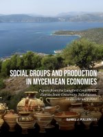 Social Groups and Production in Mycenaean Economies