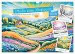 Pfade zum Horizont - Pastellträume der Natur in allen Jahreszeiten (Wandkalender 2026 DIN A3 quer), CALVENDO Monatskalender