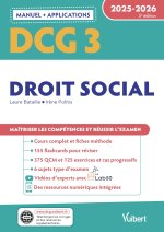 DCG 3 - Droit social : Manuel et Applications 2025-2026