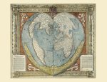 Carte – Mappemonde en forme de cœur