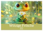 Witzige Frösche - Sprüche (Wandkalender 2026 DIN A3 quer), CALVENDO Monatskalender