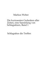 Die kuriosesten Gedanken aller Zeiten, eine Sammlung von Schlagsätzen, Band 1
