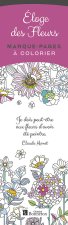Marque-pages à colorier. Éloge des fleurs
