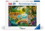 Adult puzzle 500 Teile - Tiger Family in the Oasis