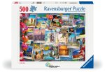 Adult puzzle 500 Teile - World Travel Pinboard