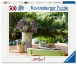 Adult puzzle 500 Teile - Blumengruß am Gartentisch