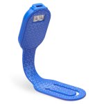 Flexilight Pals RC (Blue Hexagonal) - wiederaufladbares Leselicht - 2 in 1 Leselampe & Lesezeichen - LED Leselicht - Geschenk für Leser, Buchliebhaber