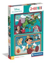 Puzzle 2 x 60 elementów. Super kolor. Disney Classic