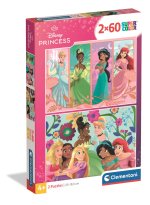 Puzzle 2 x 60 elementów. Super kolor. Princess
