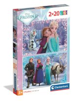 Puzzle 2 x 20 elementów. Super kolor. Frozen
