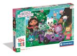 Puzzle 104 elementów. Super kolor. Gabbys Dollhouse