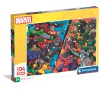 Puzzle super 104 elementów. Superkolor. Marvel