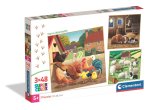 Puzzle 3 x 48 elementów. Super kolor. Farm Moments