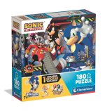 Puzzle super 180 elementów. Super kolor  Sonic 2