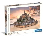 Puzzle 1500 elementów. HQ  The Mount Saint-Michel  Rising