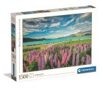 Puzzle 1500 elementów. HQ  Lupins at Lake Tekapo