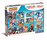 Puzzle 10 w 1 Super kolor. Sonic
