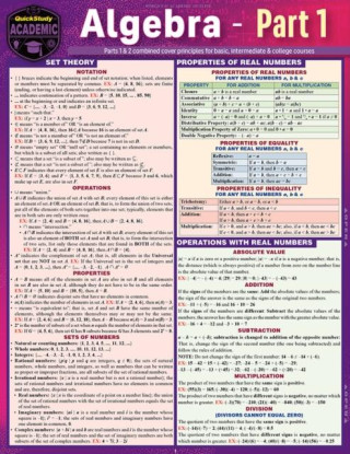 Algebra Part 1
