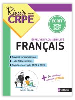 Réussir mon CRPE Français épreuve d'admissibilité écrit 2026