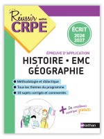 Réussir mon CRPE Histoire Géographie EMC épreuve d'admissibilité écrit 2026