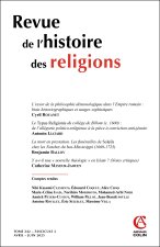 Revue de l'histoire des religions - Nº2/2025