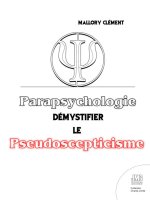 Parapsychologie - Démystifier le pseudo-scepticisme