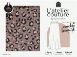 Coffret L'atelier de couture : jupe moka léopard