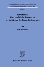 Souveränität über natürliche Ressourcen in Situationen der Fremdbestimmung