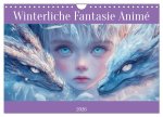 Winterliche Fantasie Animé (Wandkalender 2026 DIN A4 quer), CALVENDO Monatskalender