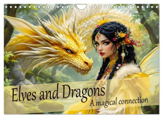 Elves and Dragons - A magical connection (Wall Calendar 2026 DIN A4 landscape), CALVENDO 12 Month Wall Calendar (Kalendarz)
