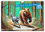 Ein Jahr mit den Bären - Ein majestätisches Leben in der Wildnis (Wandkalender 2026 DIN A4 quer), CALVENDO Monatskalender