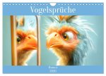 Vogelsprüche - Humor (Wandkalender 2026 DIN A4 quer), CALVENDO Monatskalender