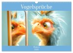 Vogelsprüche - Humor (Wandkalender 2026 DIN A3 quer), CALVENDO Monatskalender