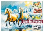 Jahr des Pferdes - Der unbezähmbare Geist der Pferde (Wandkalender 2026 DIN A2 quer), CALVENDO Monatskalender