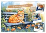 Katzenzauber - Katzenkalender mit stimmungsvollen Bildern (Wandkalender 2026 DIN A3 quer), CALVENDO Monatskalender