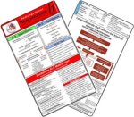 Reanimation - Rettungsdienst - Medizinische Taschen-Karte