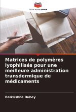 Matrices de polym?res lyophilisés pour une meilleure administration transdermique de médicaments