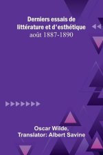 Derniers essais de littérature et d'esthétique