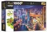 Puzzle s třídičem 2v1 Noční Dubaj