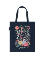 Puffin in Bloom: Sense and Sensibility Tote Bag