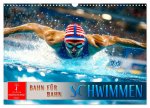 Schwimmen - Bahn für Bahn (Wandkalender 2026 DIN A3 quer), CALVENDO Monatskalender