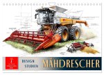 Mähdrescher - Design Studien (Wandkalender 2026 DIN A4 quer), CALVENDO Monatskalender